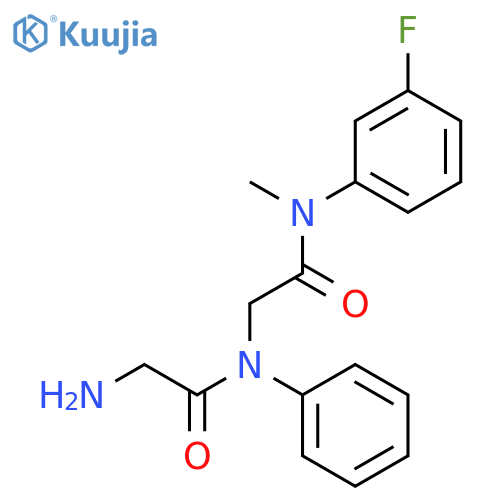 Glycinamide, glycyl-N-(3-fluorophenyl)-N-methyl-N2-phenyl- structure