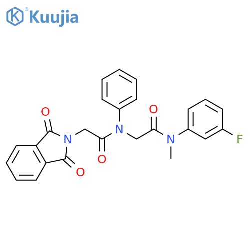 2H-Isoindole-2-acetamide,N-[2-[(3-fluorophenyl)methylamino]-2-oxoethyl]-1,3-dihydro-1,3-dioxo-N-phenyl- structure