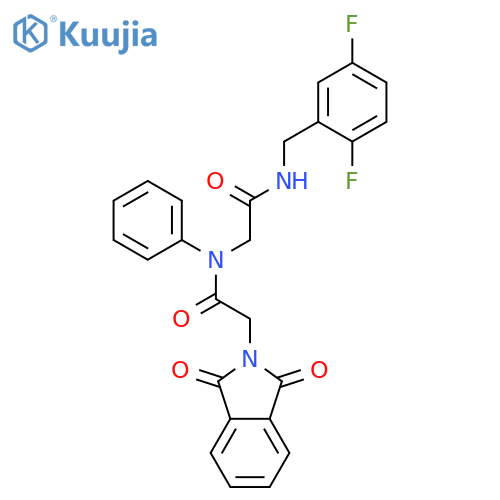 2H-ISOINDOLE-2-ACETAMIDE, N-[2-[(2,5-DIFLUOROPHENYL)METHYLAMINO]-2-OXOETHYL]-1,3-DIHYDRO-1,3-DIOXO-N-PHENYL- structure