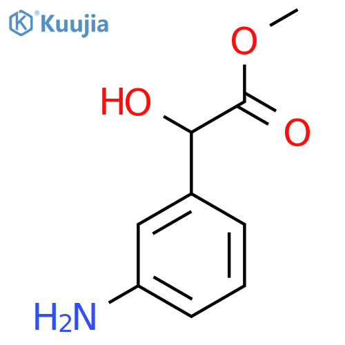 methyl 2-(3-aminophenyl)-2-hydroxyacetate structure