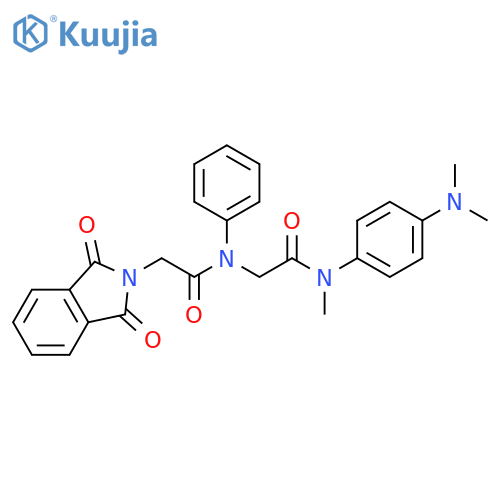 2H-Isoindole-2-acetamide,N-[2-[[4-(dimethylamino)phenyl]methylamino]-2-oxoethyl]-1,3-dihydro-1,3-dioxo-N-phenyl- structure