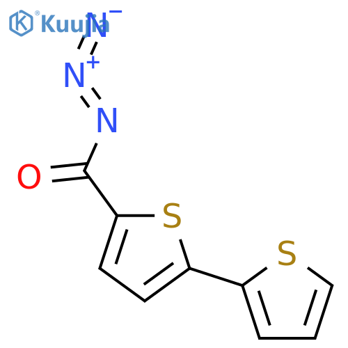 [2,2'-Bithiophene]-5-carbonyl azide structure