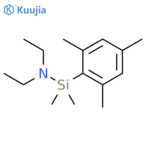 Silanamine, N,N-diethyl-1,1-dimethyl-1-(2,4,6-trimethylphenyl)- structure