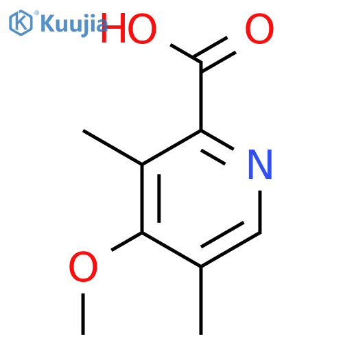 4-methoxy-3,5-dimethylpyridine-2-carboxylic acid structure