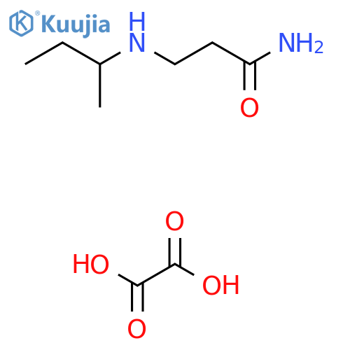 3-(Butan-2-ylamino)propanamide;oxalic acid structure