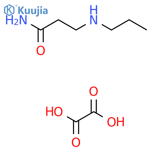 Oxalic acid;3-(propylamino)propanamide structure