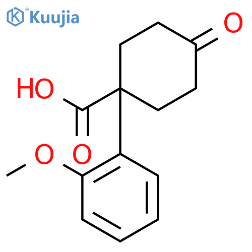 1-(2-Methoxyphenyl)-4-oxocyclohexanecarboxylic Acid structure