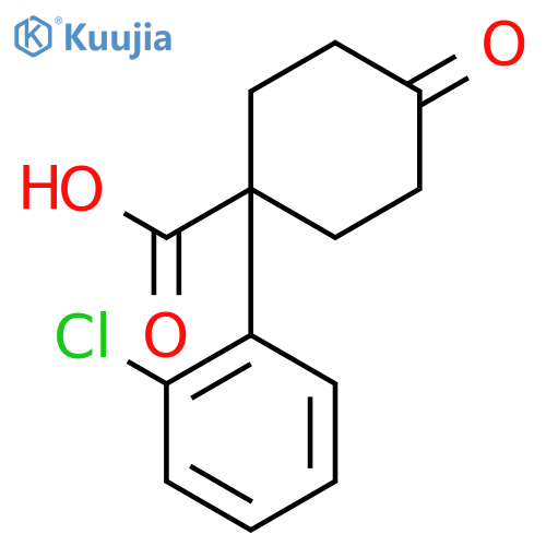 1-(2-Chlorophenyl)-4-oxocyclohexanecarboxylic Acid structure