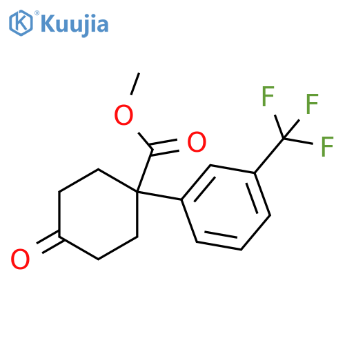 Methyl 4-Oxo-1-[3-(trifluoromethyl)phenyl]cyclohexanecarboxylate structure