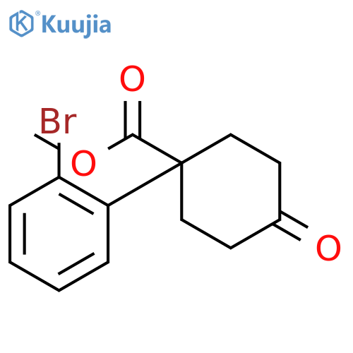 Methyl 1-(2-Bromophenyl)-4-oxocyclohexanecarboxylate structure