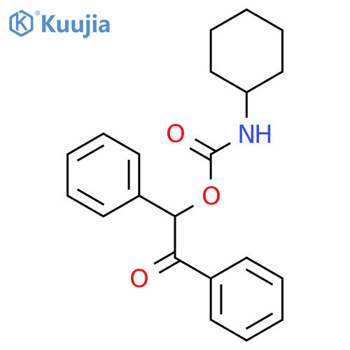 CARBAMIC ACID, CYCLOHEXYL-, 2-OXO-1,2-DIPHENYLETHYL ESTER structure
