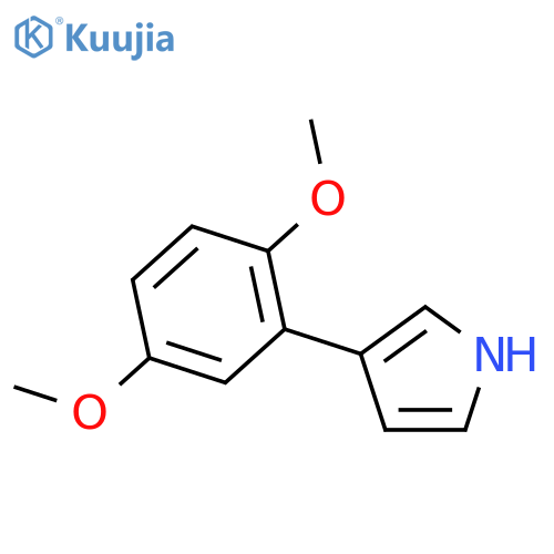 1H-Pyrrole, 3-(2,5-dimethoxyphenyl)- structure