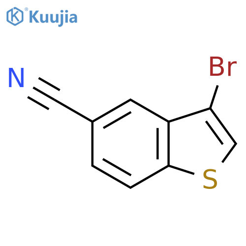 3-Bromo-1-benzothiophene-5-carbonitrile structure