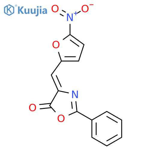 (Z)-4-((5-Nitrofuran-2-yl)methylene)-2-phenyloxazol-5(4H)-one structure