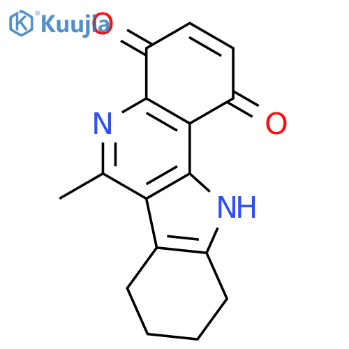 1H-Indolo[3,2-c]quinoline-1,4(7H)-dione, 8,9,10,11-tetrahydro-6-methyl- structure