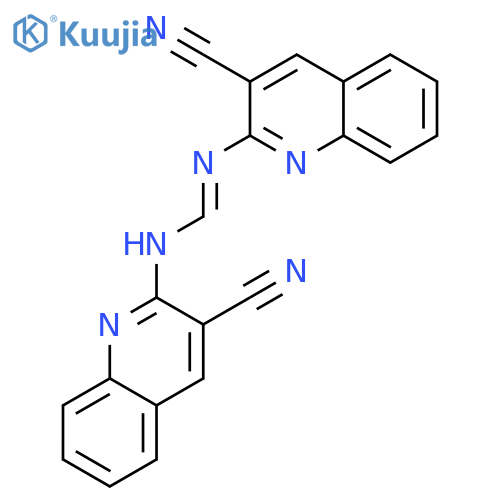 Methanimidamide, N,N'-bis(3-cyano-2-quinolinyl)- structure
