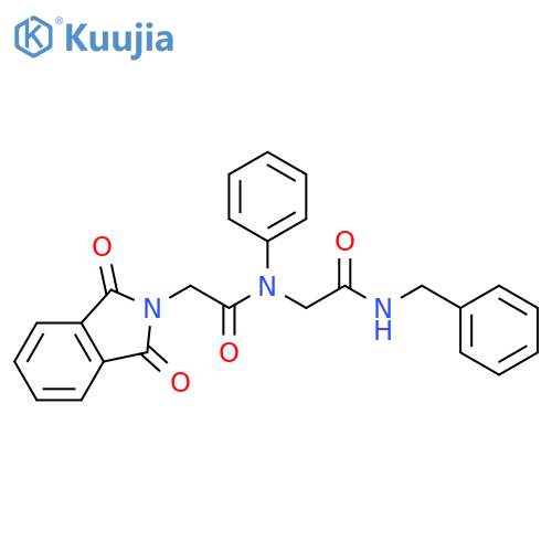 2H-Isoindole-2-acetamide,1,3-dihydro-1,3-dioxo-N-[2-oxo-2-[(phenylmethyl)amino]ethyl]-N-phenyl- structure