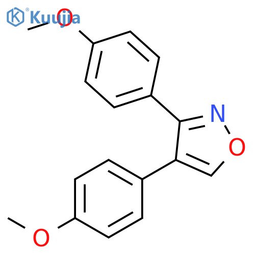 3,4-Bis(4-methoxyphenyl)-1,2-oxazole structure