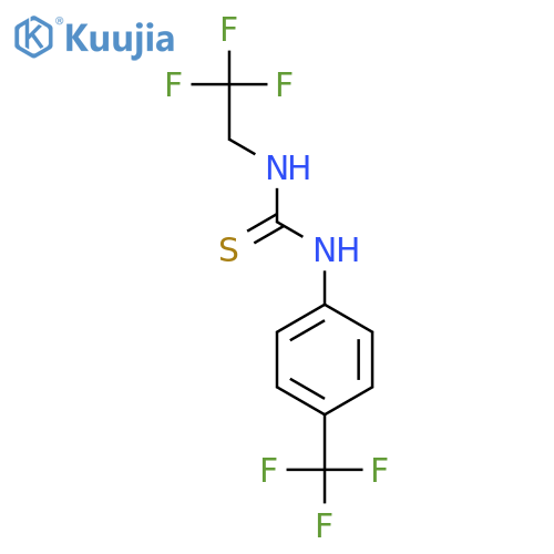 Thiourea, N-(2,2,2-trifluoroethyl)-N'-[4-(trifluoromethyl)phenyl]- structure