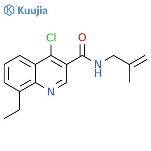 3-Quinolinecarboxamide, 4-chloro-8-ethyl-N-(2-methyl-2-propenyl)- structure