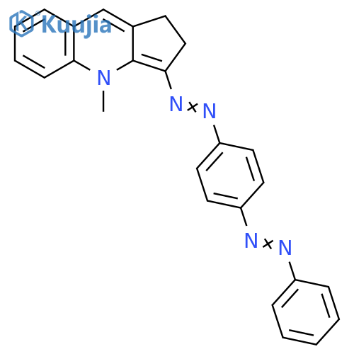 1H-Cyclopenta[b]quinoline,2,4-dihydro-4-methyl-3-[[4-(phenylazo)phenyl]azo]- structure