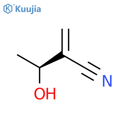 Butanenitrile, 3-hydroxy-2-methylene-, (S)- structure