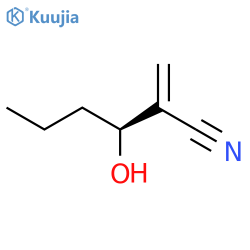 Hexanenitrile, 3-hydroxy-2-methylene-, (S)- structure