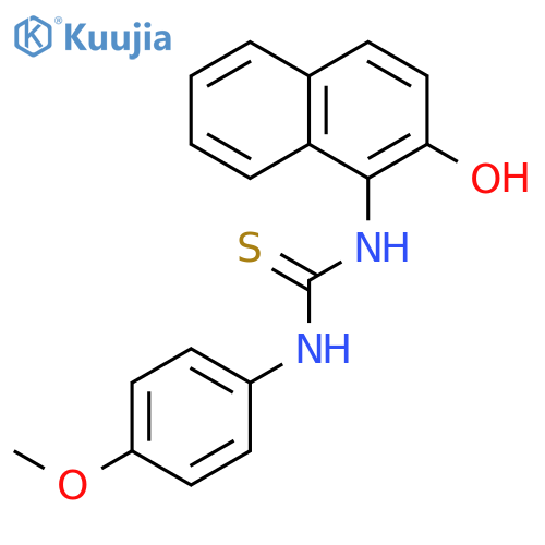 Thiourea, N-(2-hydroxy-1-naphthalenyl)-N'-(4-methoxyphenyl)- structure