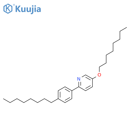 Pyridine, 5-(octyloxy)-2-(4-octylphenyl)- structure