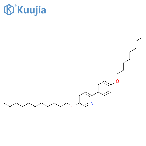 Pyridine, 2-[4-(octyloxy)phenyl]-5-(undecyloxy)- structure