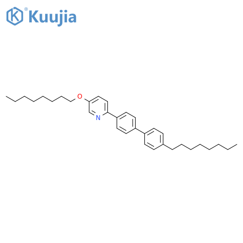 Pyridine, 2-(4'-octyl[1,1'-biphenyl]-4-yl)-5-(octyloxy)- structure