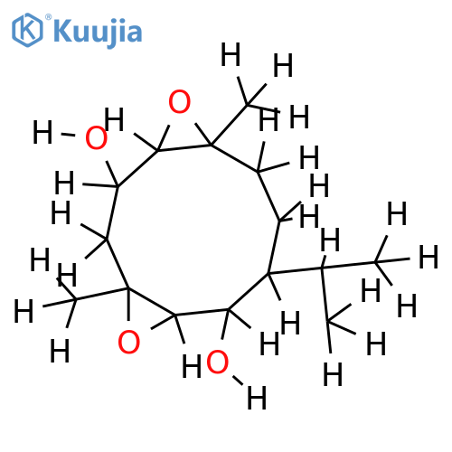1beta,10alpha;4beta,5alpha-diepoxygermacrane-2beta,6beta-diol structure