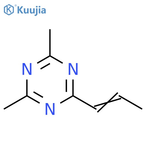 1,3,5-Triazine, 2,4-dimethyl-6-(1-propenyl)- structure