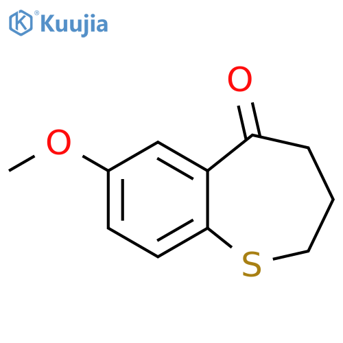 7-methoxy-2,3,4,5-tetrahydro-1-benzothiepin-5-one structure