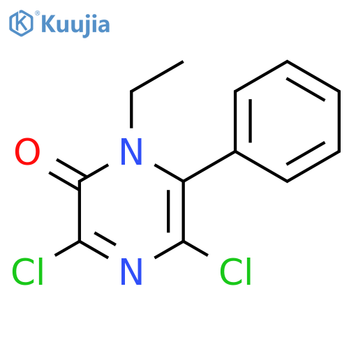 2(1H)-Pyrazinone, 3,5-dichloro-1-ethyl-6-phenyl- structure