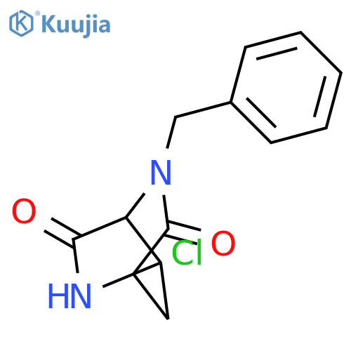2,5-Diazabicyclo[2.2.2]octane-3,6-dione, 1-chloro-5-(phenylmethyl)- structure