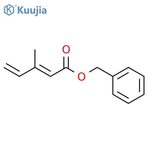 2,4-Pentadienoic acid, 3-methyl-, phenylmethyl ester, (E)- structure