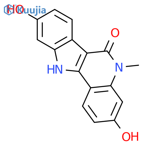 6H-INDOLO[3,2-C]QUINOLIN-6-ONE, 5,11-DIHYDRO-3,9-DIHYDROXY-5-METHYL- structure