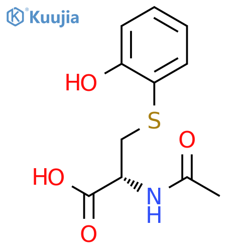 L-Cysteine, N-acetyl-S-(2-hydroxyphenyl)- structure