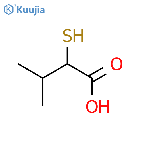 3-Methyl-2-sulfanylbutanoic Acid structure