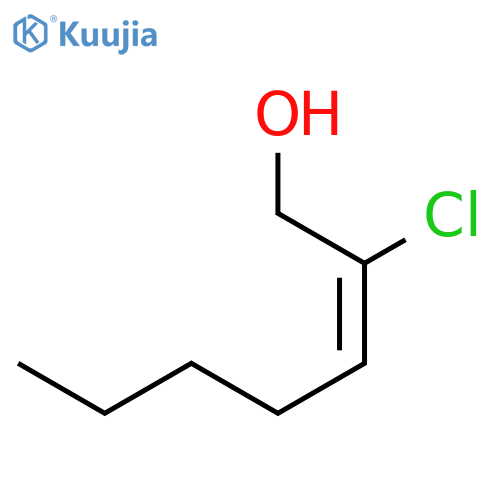 2-Hepten-1-ol, 2-chloro-, (E)- structure