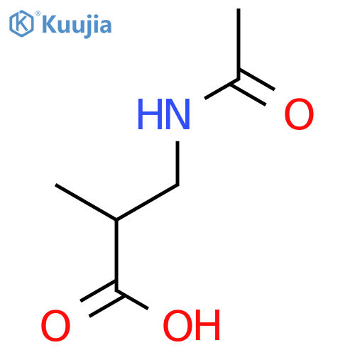 3-acetamido-2-methylpropanoic acid structure