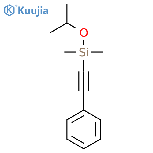 SILANE, DIMETHYL(1-METHYLETHOXY)(PHENYLETHYNYL)- structure
