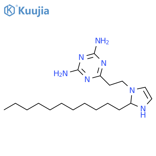 1,3,5-Triazine-2,4-diamine,6-[2-(2,3-dihydro-2-undecyl-1H-imidazol-1-yl)ethyl]- structure