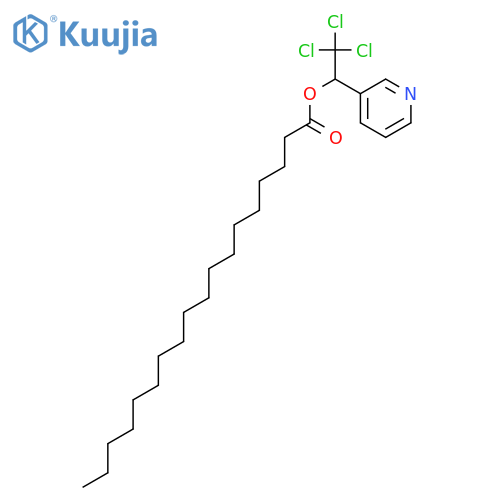 Octadecanoic acid, 2,2,2-trichloro-1-(3-pyridinyl)ethyl ester, (±)- structure