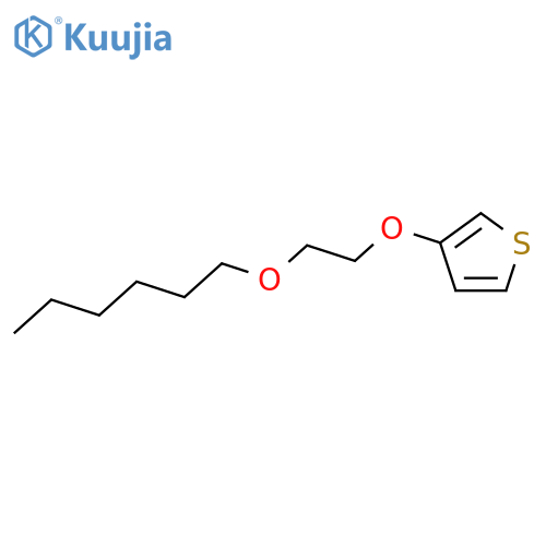 Thiophene, 3-[2-(hexyloxy)ethoxy]- structure