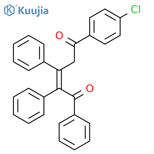 2-Pentene-1,5-dione, 5-(4-chlorophenyl)-1,2,3-triphenyl- structure