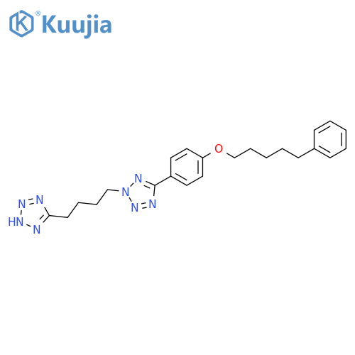 1H-Tetrazole,5-[4-[5-[4-[(5-phenylpentyl)oxy]phenyl]-2H-tetrazol-2-yl]butyl]- structure