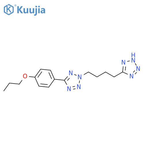 1H-Tetrazole, 5-[4-[5-(4-propoxyphenyl)-2H-tetrazol-2-yl]butyl]- structure