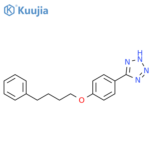 1H-Tetrazole, 5-[4-(4-phenylbutoxy)phenyl]- structure